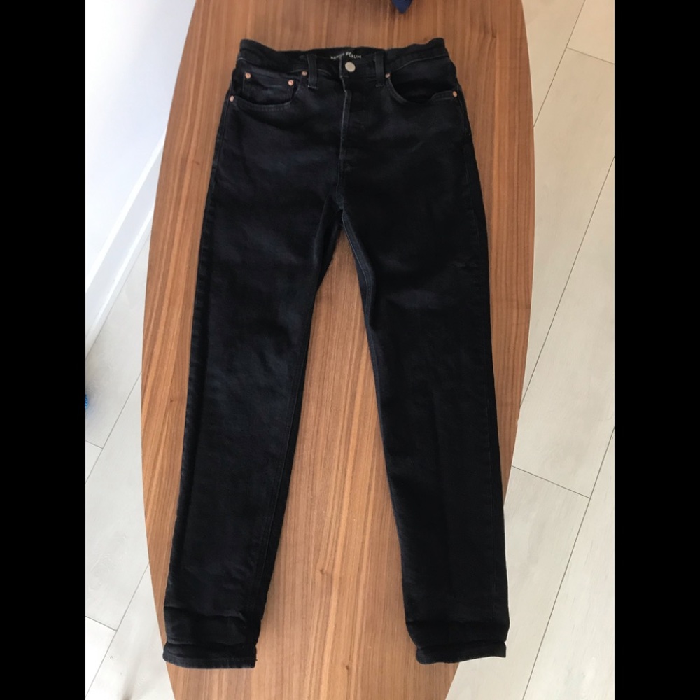 Denim forum aritzia black jeans